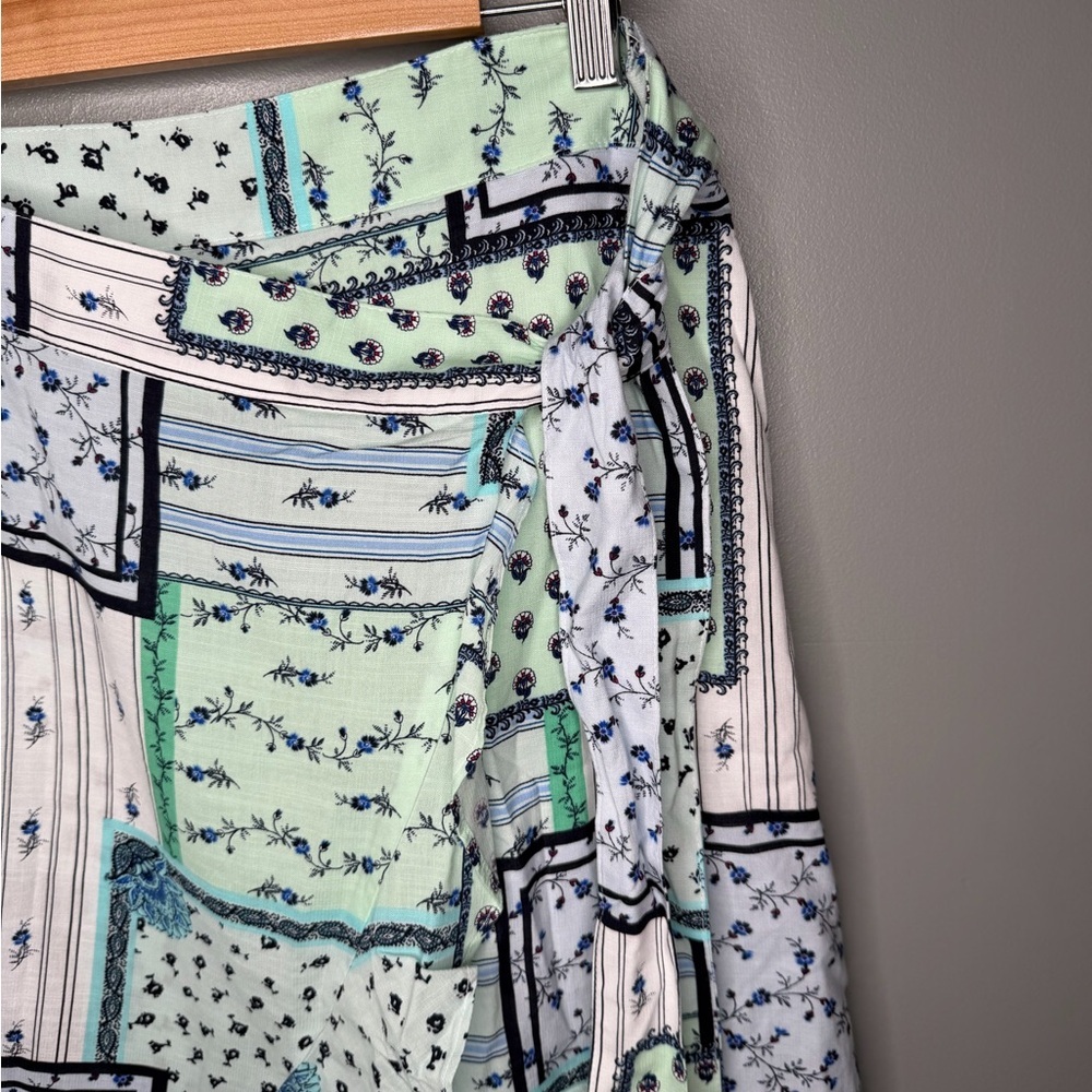 LOFT Patchwork Ruffle Wrap Skirt - Picture 6 of 13